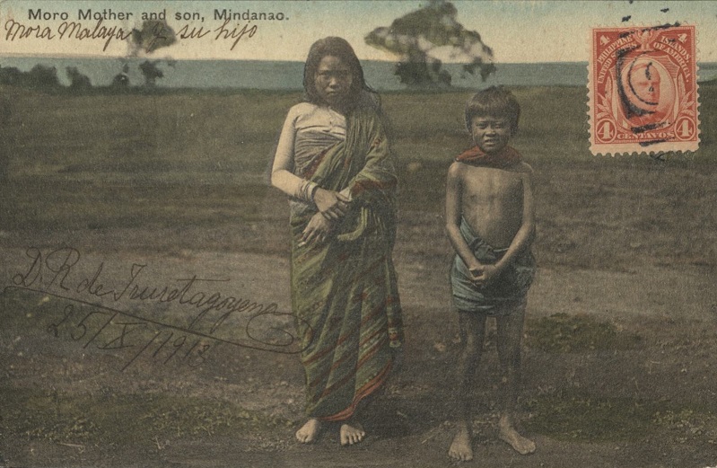 Moro Mother and son, Mindanao.