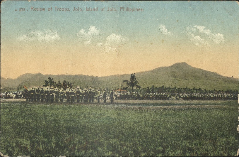 A 272 � Review of Troops, Jolo, Island of Jolo, Philippines.