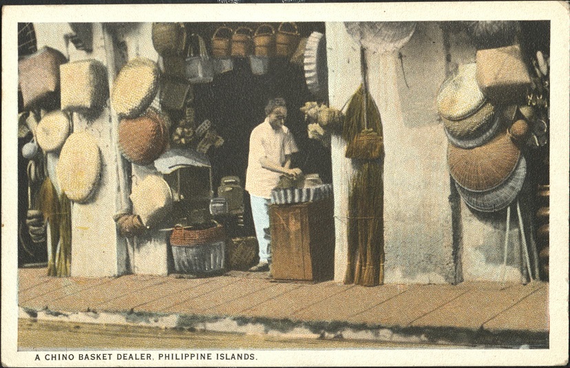 A Chino Basket Dealer, Philippine Islands.