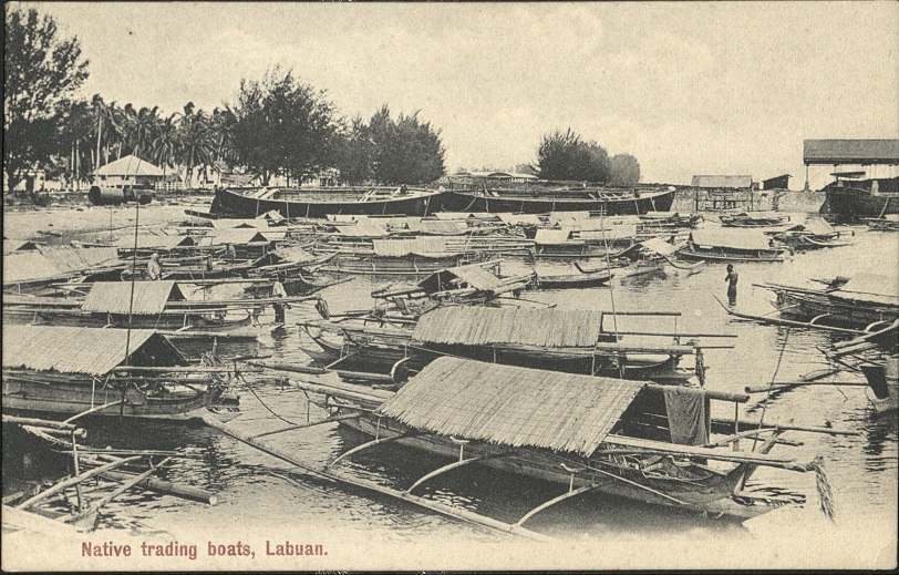 Native trading boats, Labuan.