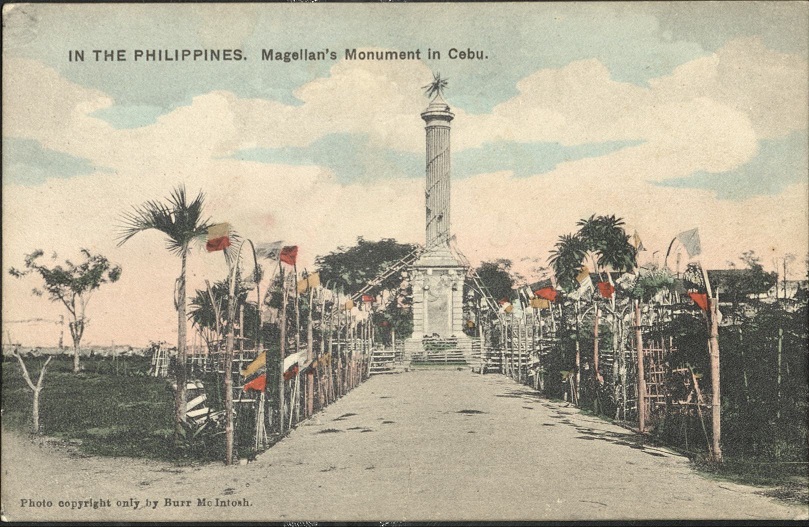IN THE PHILIPPINES. Magellanï¿½s [Legaspi’s]  Monument in Cebu.