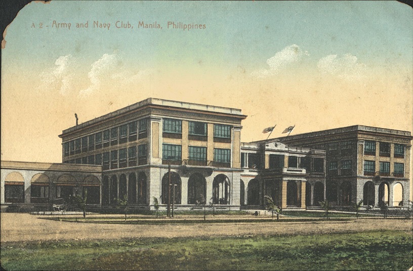A 2 ï¿½ Army and Navy Club, Manila, Philippines.