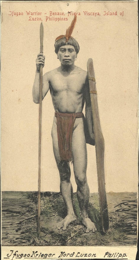 Ifugao Warrior ï¿½ Benaue [Banaue], Nueva Viscaya, Island of Luzon, Philippines.