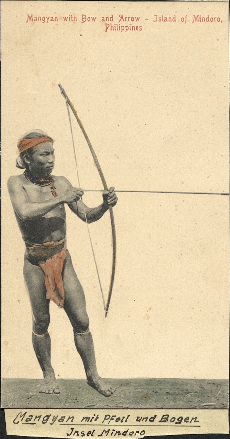 Mangyan with Bow and Arrow � Island of Mindoro, Philippines.