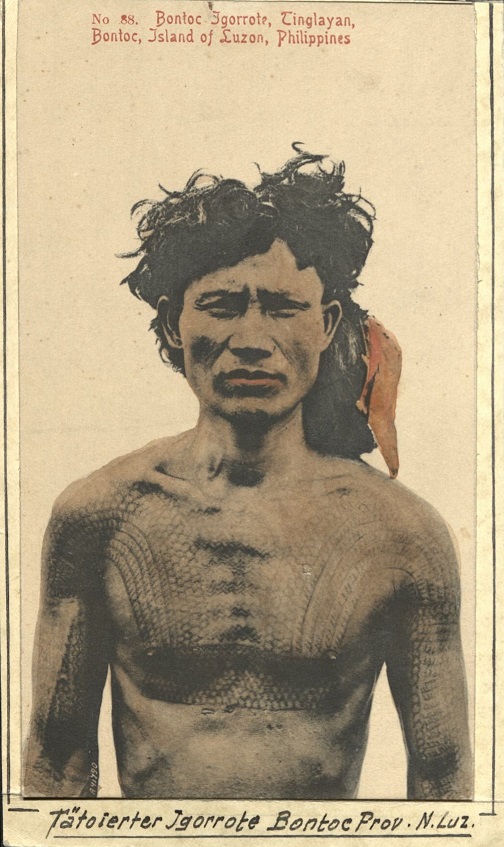 No. 88. Bontoc Igorrote [Igorot], Tinglayan, Bontoc, Island of Luzon, Philippines.