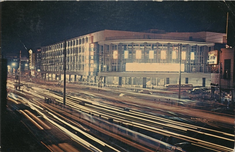 The Super-Cinerama and Quezon Boulevard at Night.