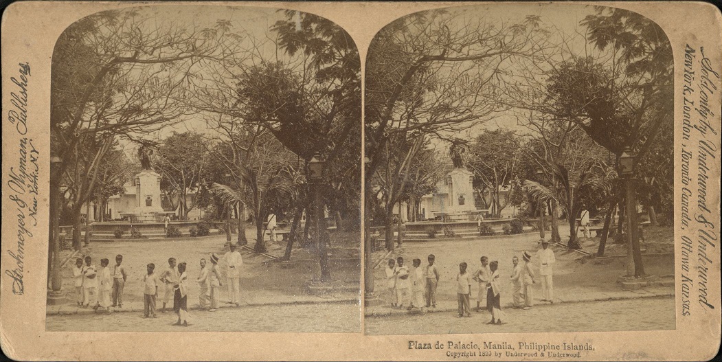 Plaza de Palacio, Manila, Philippine Islands.