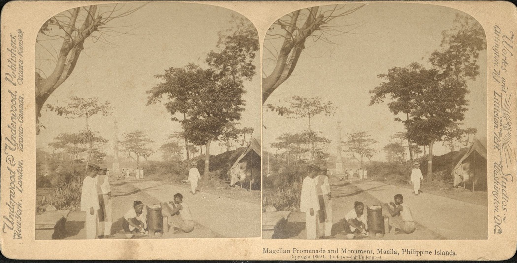 Magellan Promenade and Monument, Manila, Philippine Islands.
