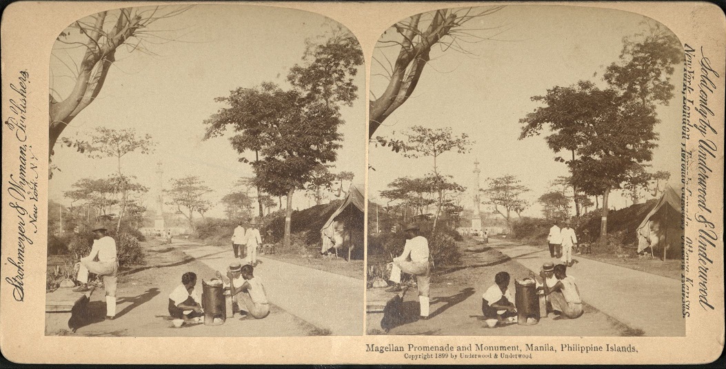 Magellan Promenade and Monument, Manila, Philippine Islands.