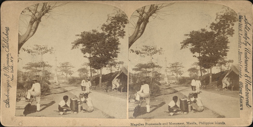 Magellan Promenade and Monument, Manila, Philippine Islands.