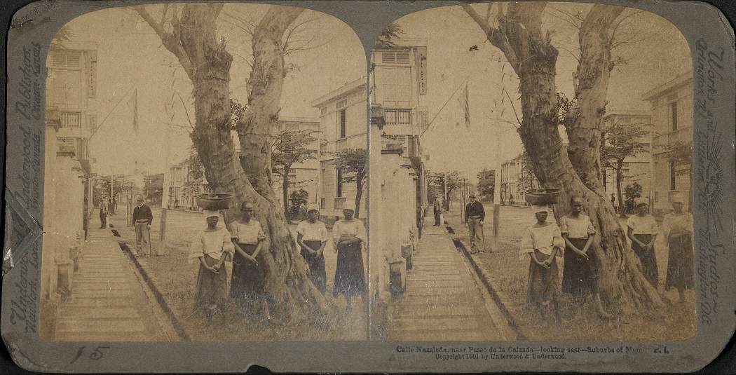 Calle Nazaleda, near Paseo de la Calzada – looking east – Suburbs of Manila, P. I.