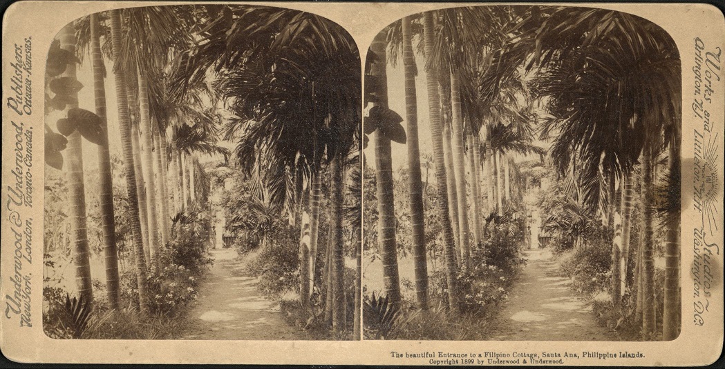 The beautiful Entrance to a Filipino Cottage, Santa Ana, Philippine Islands.