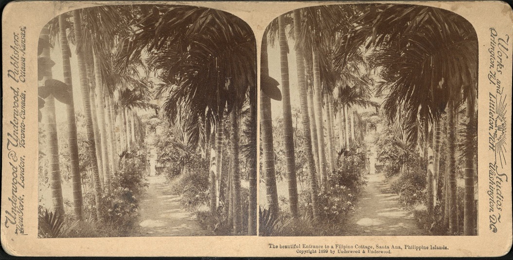 The beautiful Entrance to a Filipino Cottage, Santa Ana, Philippine Islands.