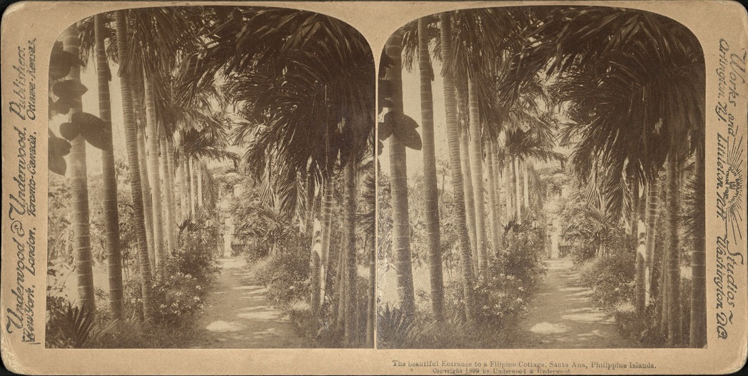 The beautiful Entrance to a Filipino Cottage, Santa Ana, Philippine Islands.