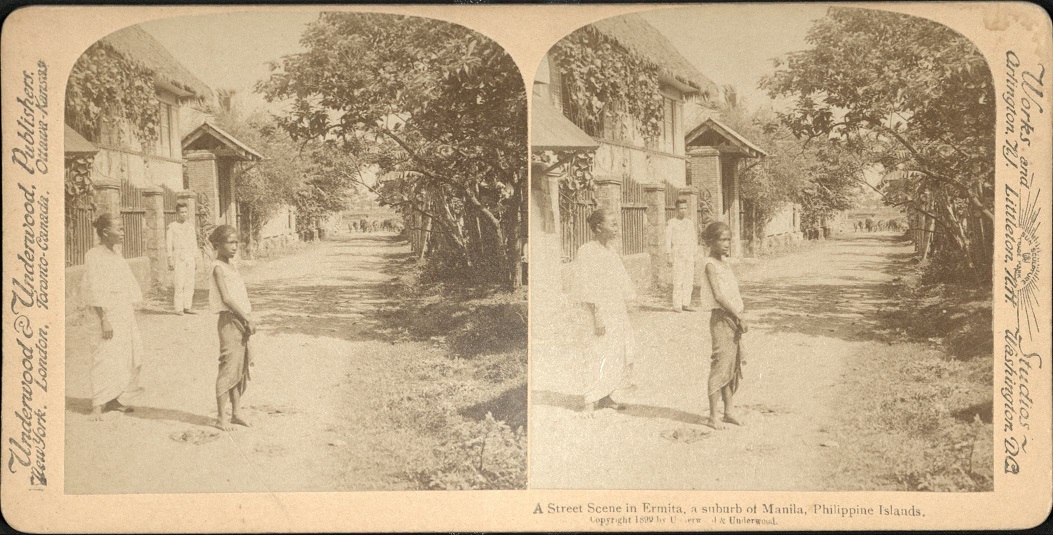 A street Scene in Ermita, a suburb of Manila, Philippine Islands.
