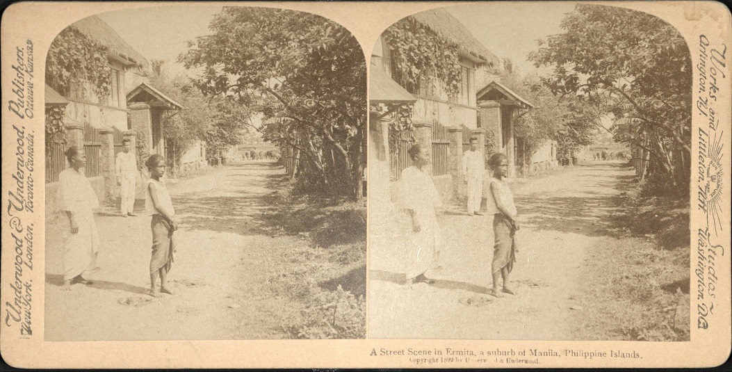 A street Scene in Ermita, a suburb of Manila, Philippine Islands.