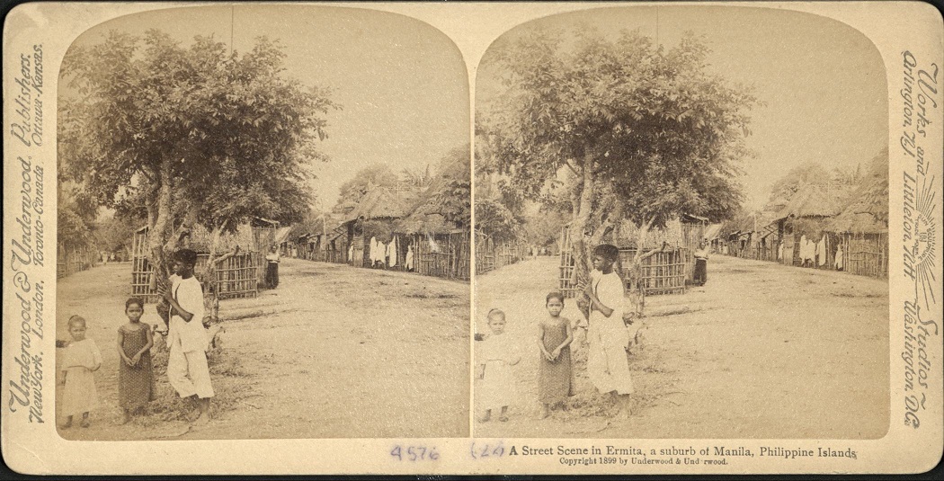 A street Scene in Ermita, a suburb of Manila, Philippine Islands.