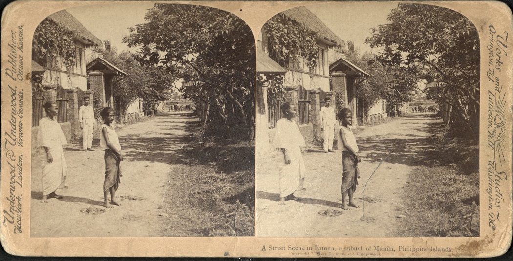 A street Scene in Ermita, a suburb of Manila, Philippine Islands.