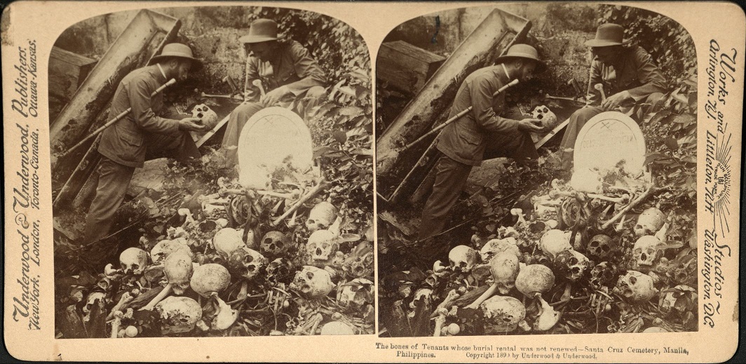 The bones of Tenants whose burial rental was not renewed – Santa Cruz Cemetery, Manila, Philippines.