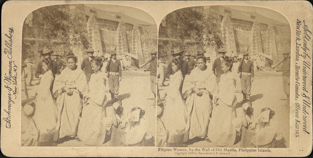 Filipino Women, by the Wall of Old Manila, Philippine Islands.