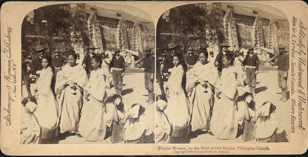 Filipino Women, by the Wall of Old Manila, Philippine Islands.