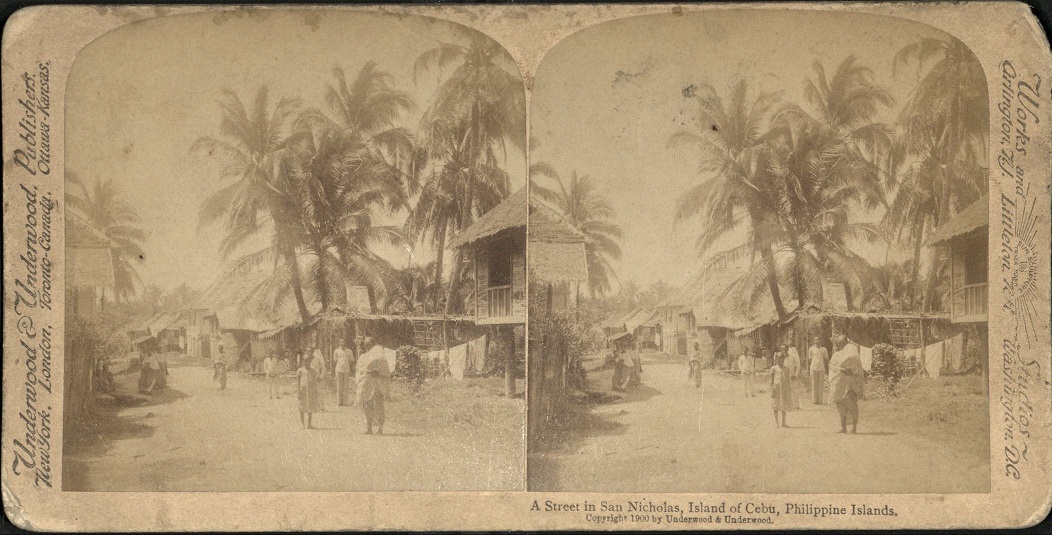 A Street in San Nicolas, Island of Cebu, Philippine Islands.