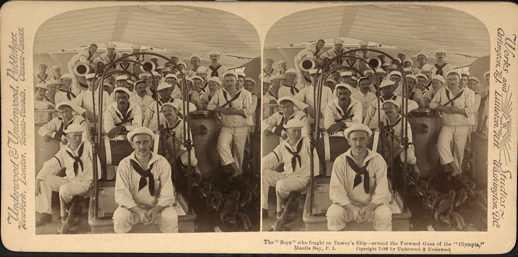 The “Boys” who fought on Dewey’s Ship – around the Forward Guns of the “Olympia,” Manila Bay, P. I.