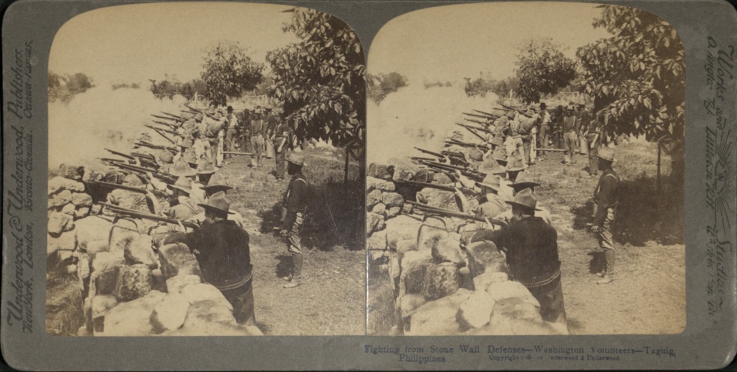Fighting from Stone Wall Defenses – Washington Volunteers – Taguig, Philippines.