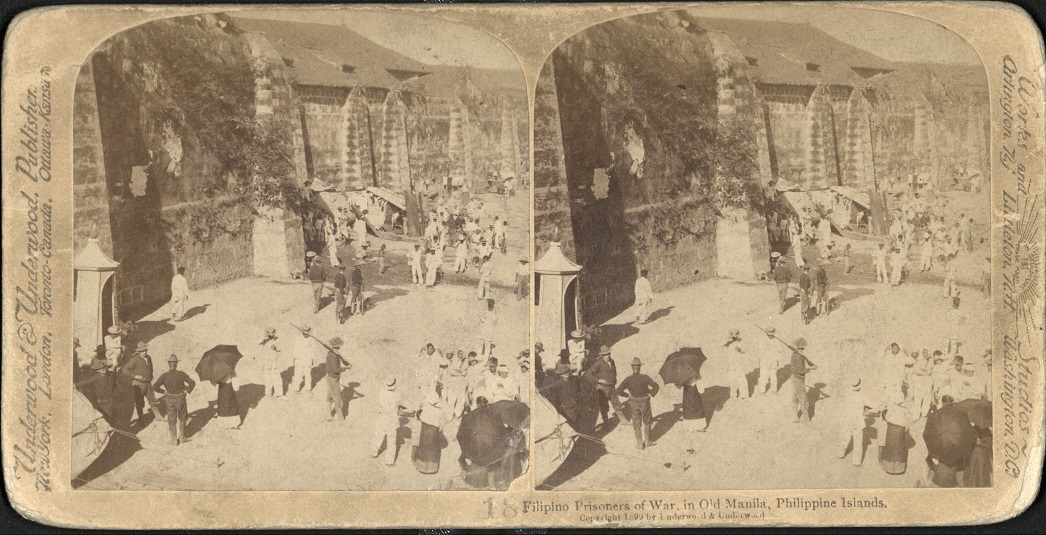 Filipino Prisoners of War, in Old Manila, Philippine Islands.