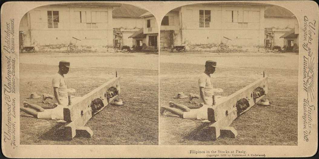 Filipinos in the Stocks at Pasig.
