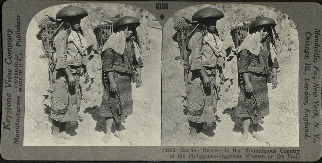 Burden Bearers in the Mountainous Country of the Philippines – Igorotte [Igorot] Women on the Trail.