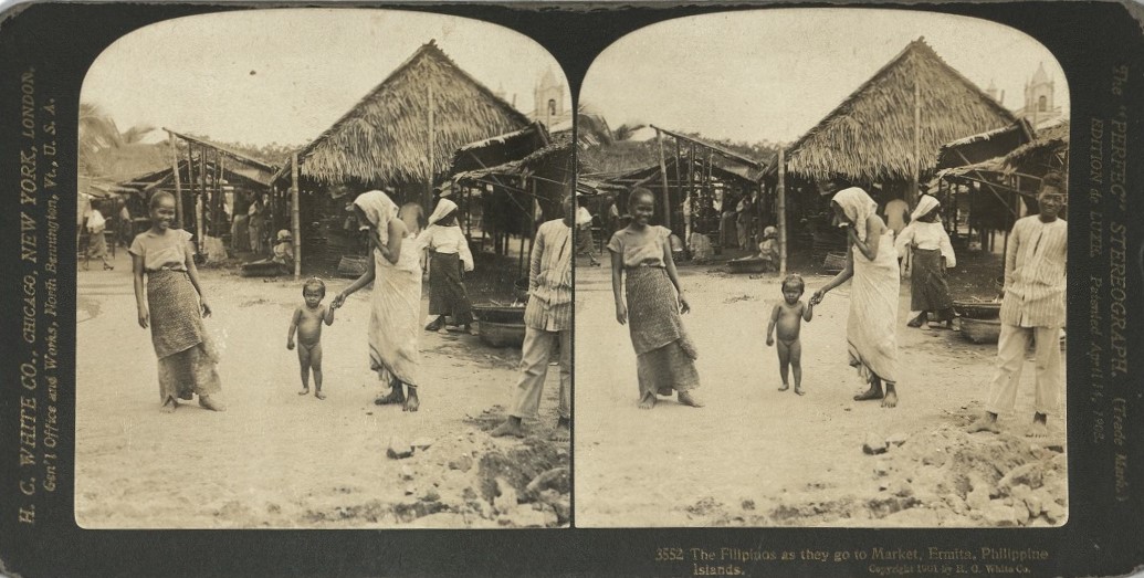 The Filipinos as they go to Market, Ermita, Philippine Islands.