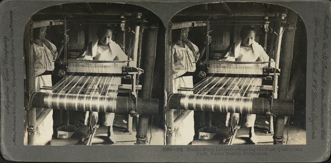 Manila Hemp Industry – Weaving the Finer Quality into Cloth, NAtive Method, Philippines.