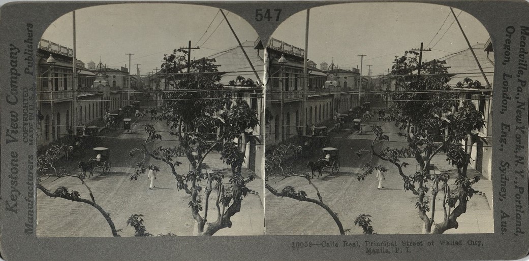 Calle Real, Principal Street of Walled City, Manila, P. I.