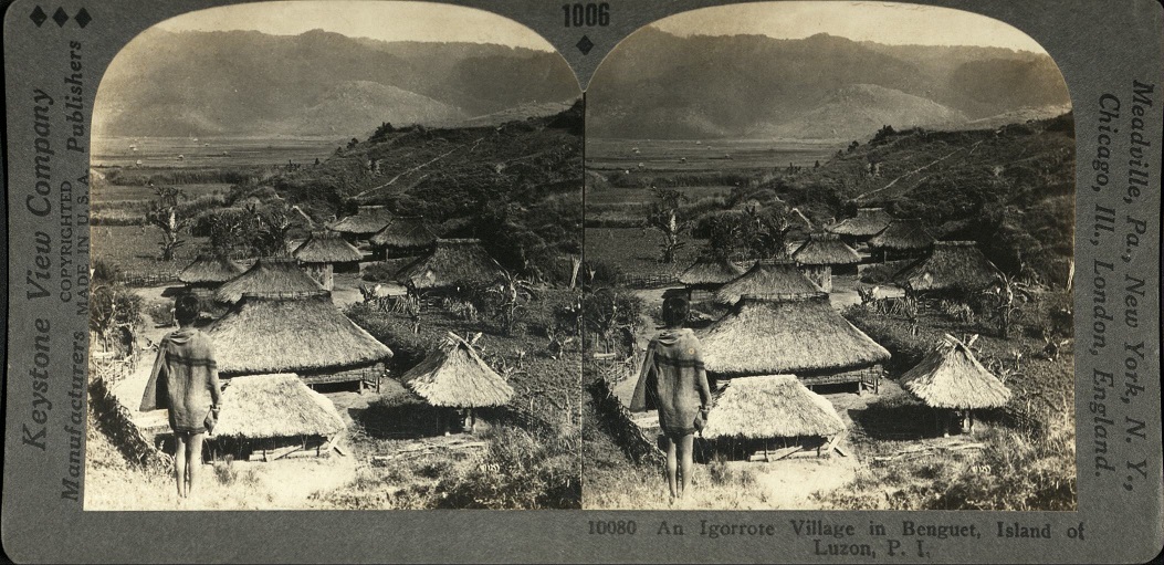 An Igorrote [Igorot] Village in Benguet, Island of Luzon, P. I.