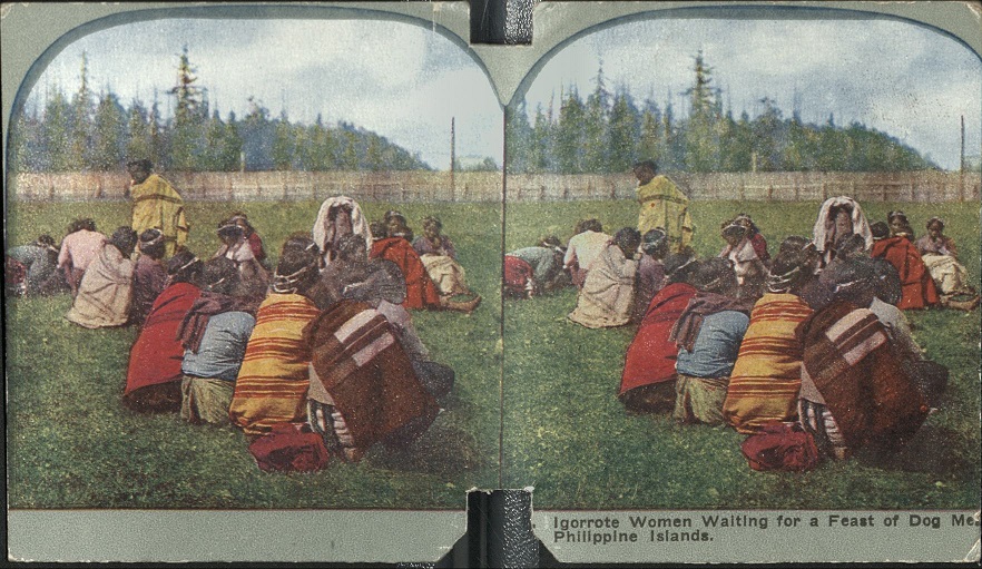 Igorrote [Igorot] Women Waiting for a Feast of Dog Meat, Philippine Islands.