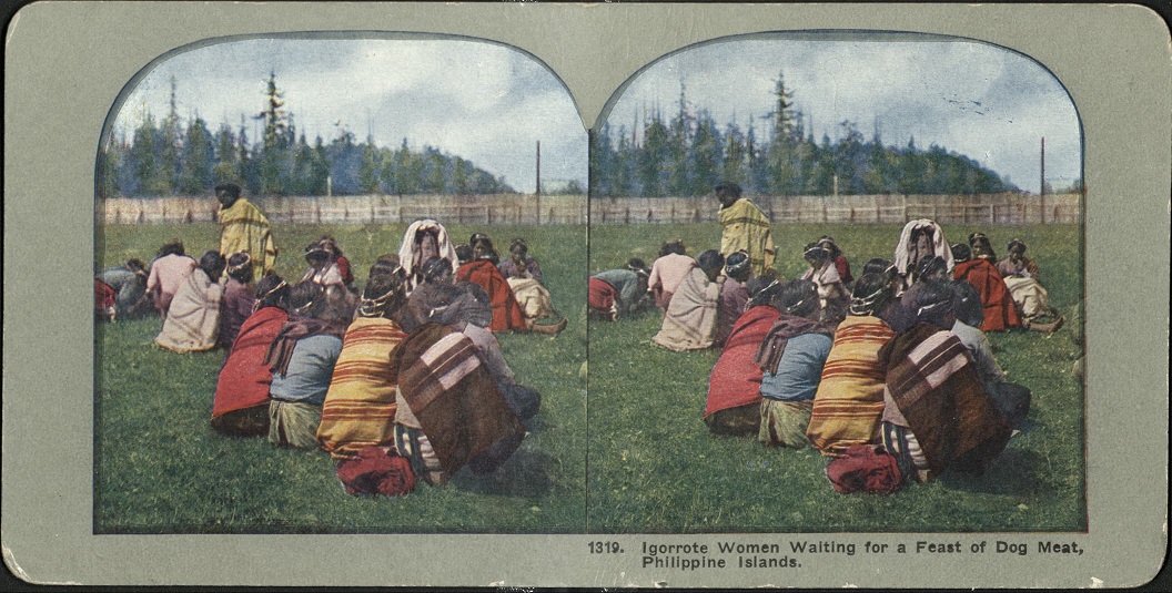 Igorrote [Igorot] Women Waiting for a Feast of Dog Meat, Philippine Islands.