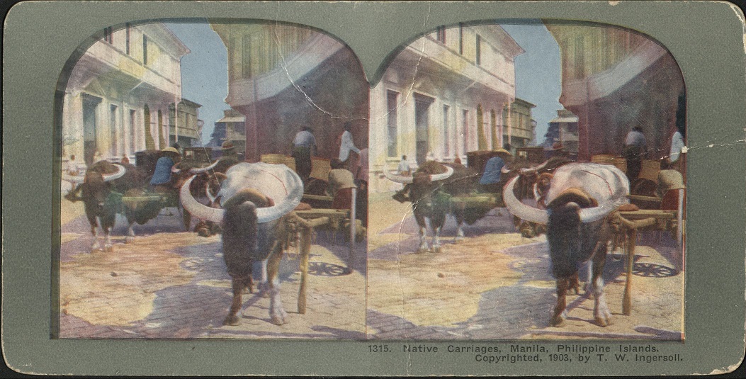 Native Carriages, Manila, Philippine Islands.
