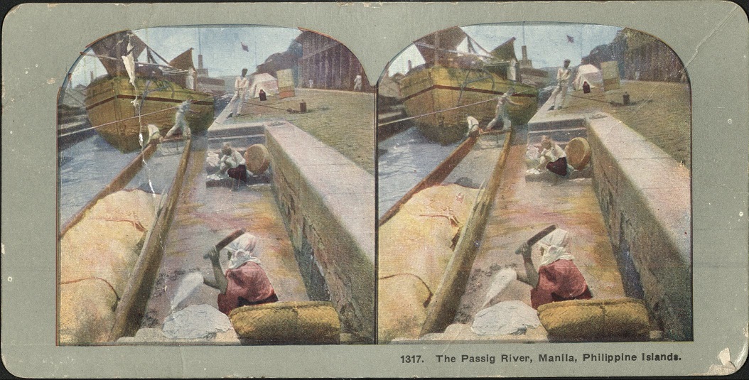 The Passig [Pasig] River, Manila, Philippine Islands.