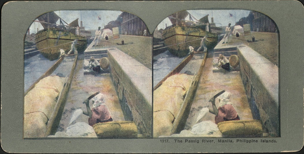 The Passig [Pasig] River, Manila, Philippine Islands.