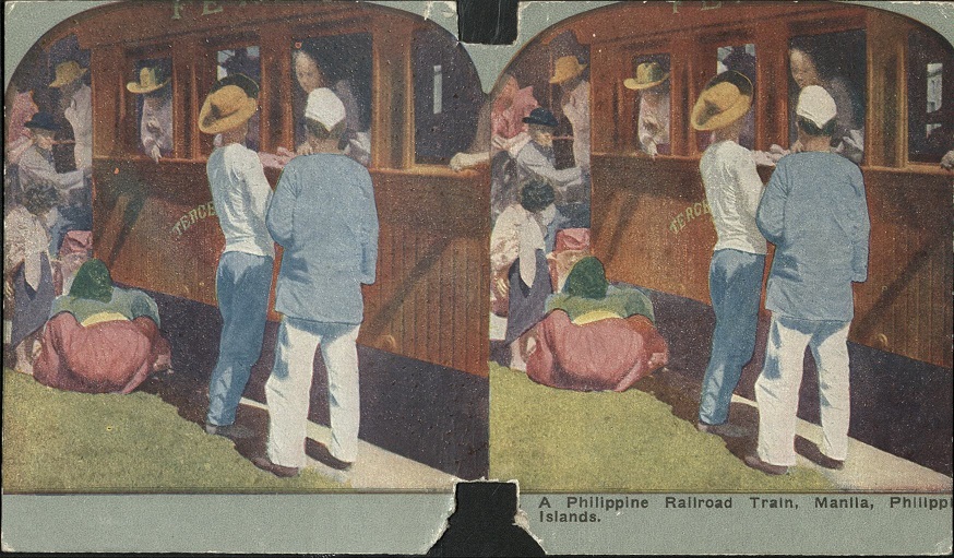 A Philippine Railroad Train, Manila, Philippine Islands.