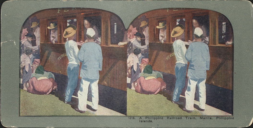 A Philippine Railroad Train, Manila, Philippine Islands.