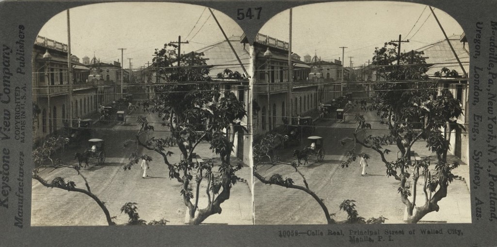 Calle Real, Principal Street of Walled City, Manila, P. I.