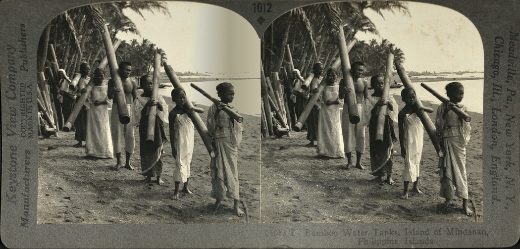 Bamboo Water Tanks, Island of Mindanao, Philippine Islands.